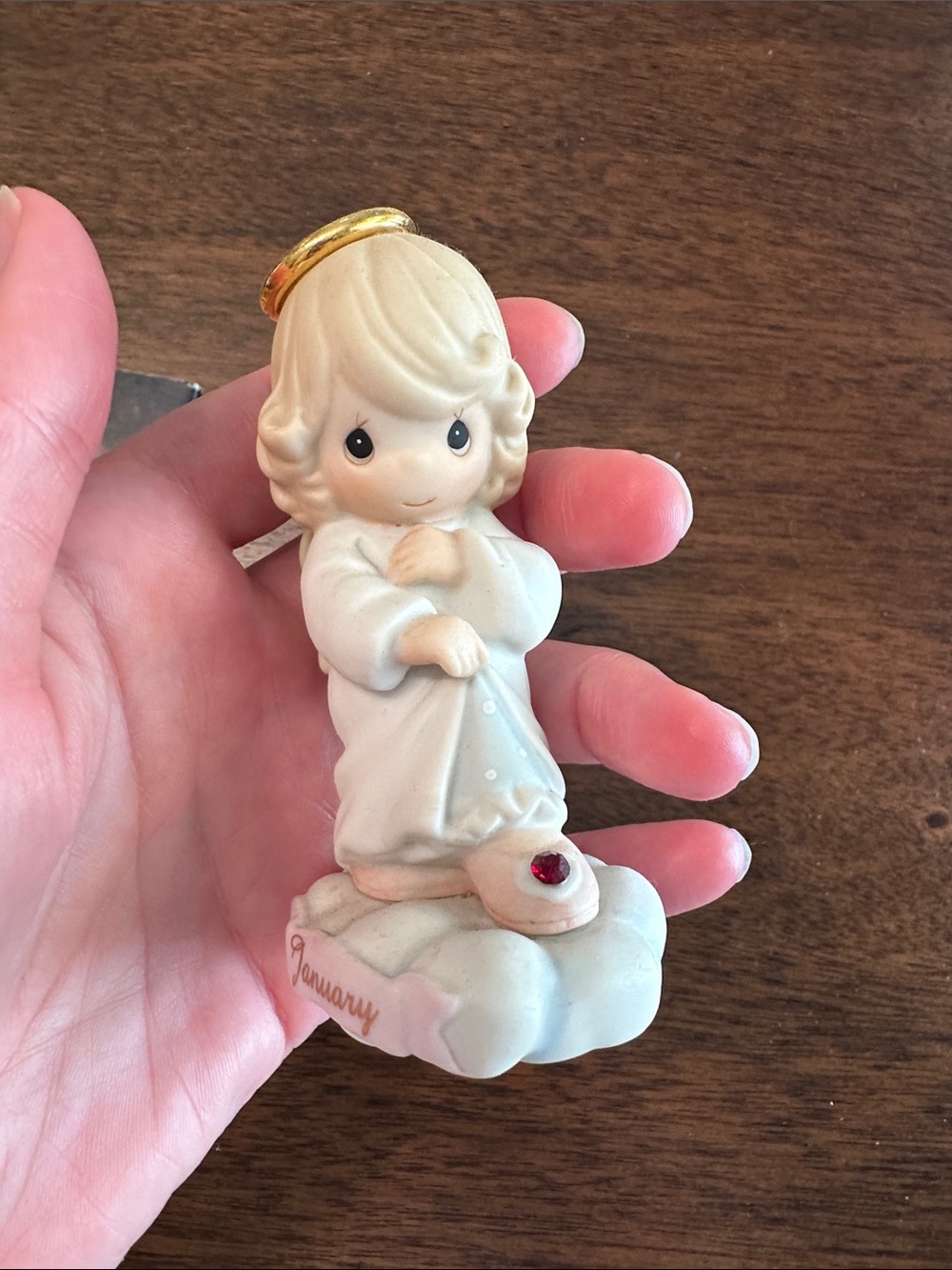 Precious Moments January Angel with Birthstone